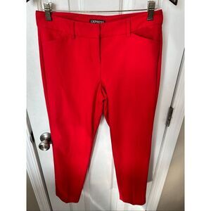 Express red editors pants skinny size 2R stylish work attire work pants dress pa